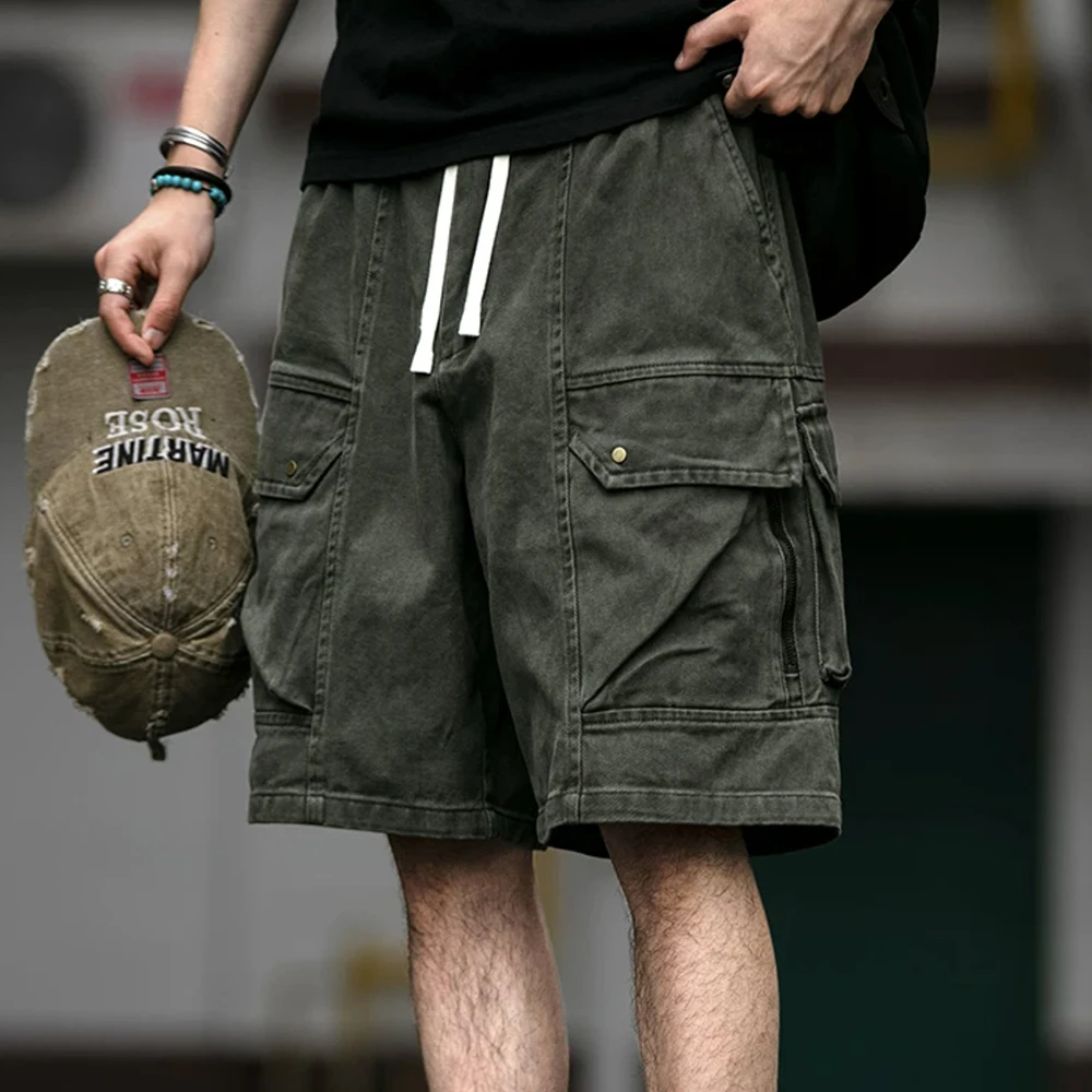 Mens Cargo Multi Pocket Casual Shorts Summer Streetwear Fashion Daily Wear Outdoor Simple Niche Trendy Pants Shorts 2026 New