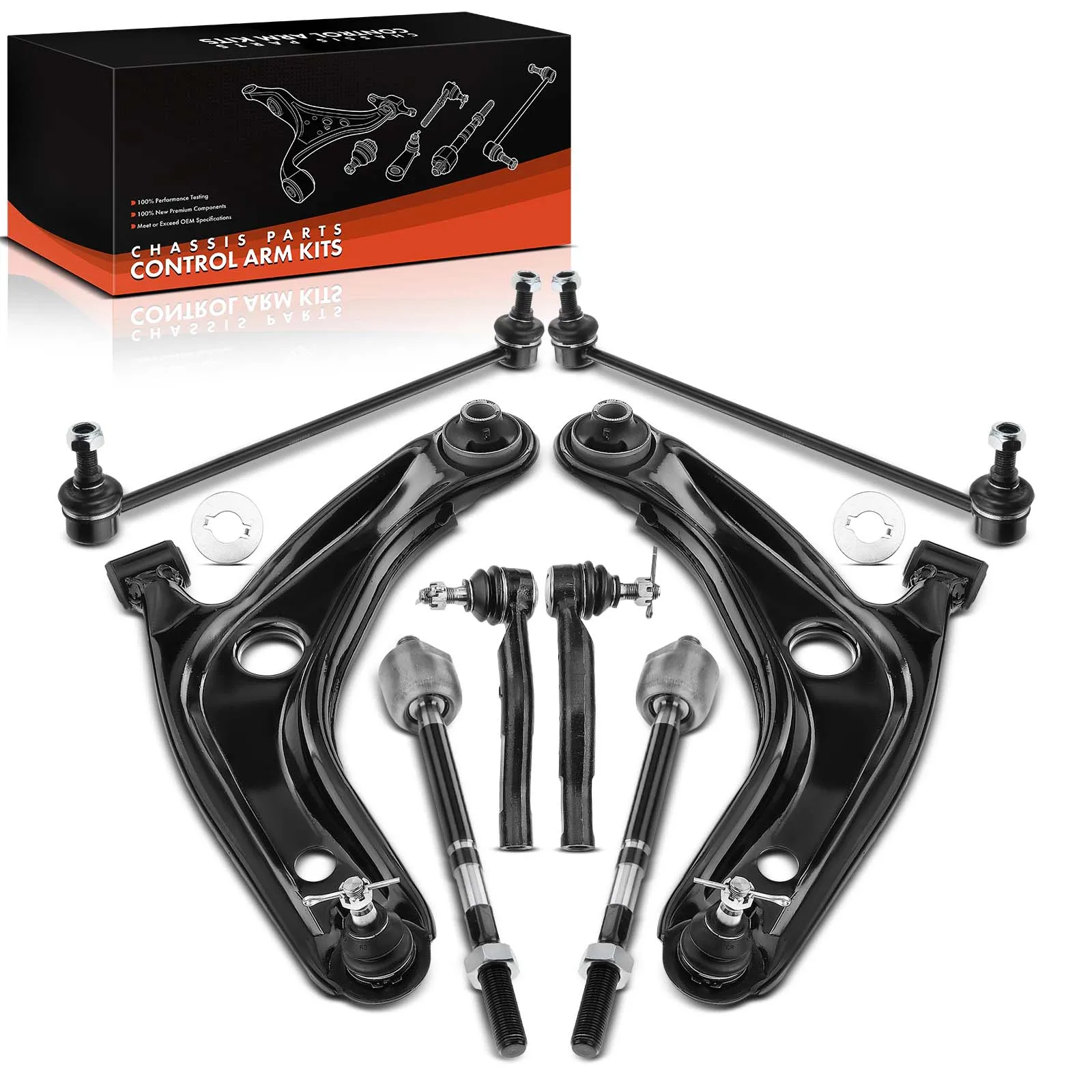 Frankberg 8-delige draagarmset vooras links rechts voor Daihatsu Charade VIII Subaru Trezia Toyota Verso S Yaris K80879