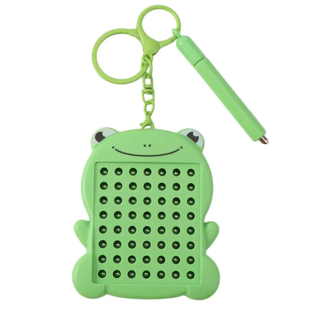 Bag Charm Steel Ball Drawing Board Keychain Relaxing Doodle Board Drawing Boards Magnetic Sketchpad with Magnetic Pen