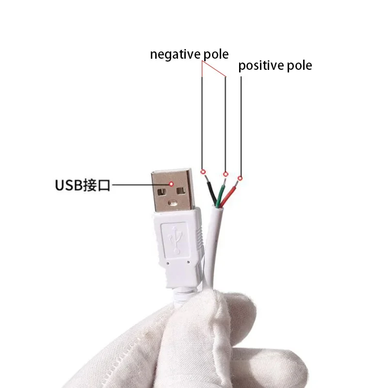 DC 5V LED Dimmer USB Port Power Supply Line Dimming Color-matching Extension Cable With ON OFF Switch Adapter For LED Light Bulb