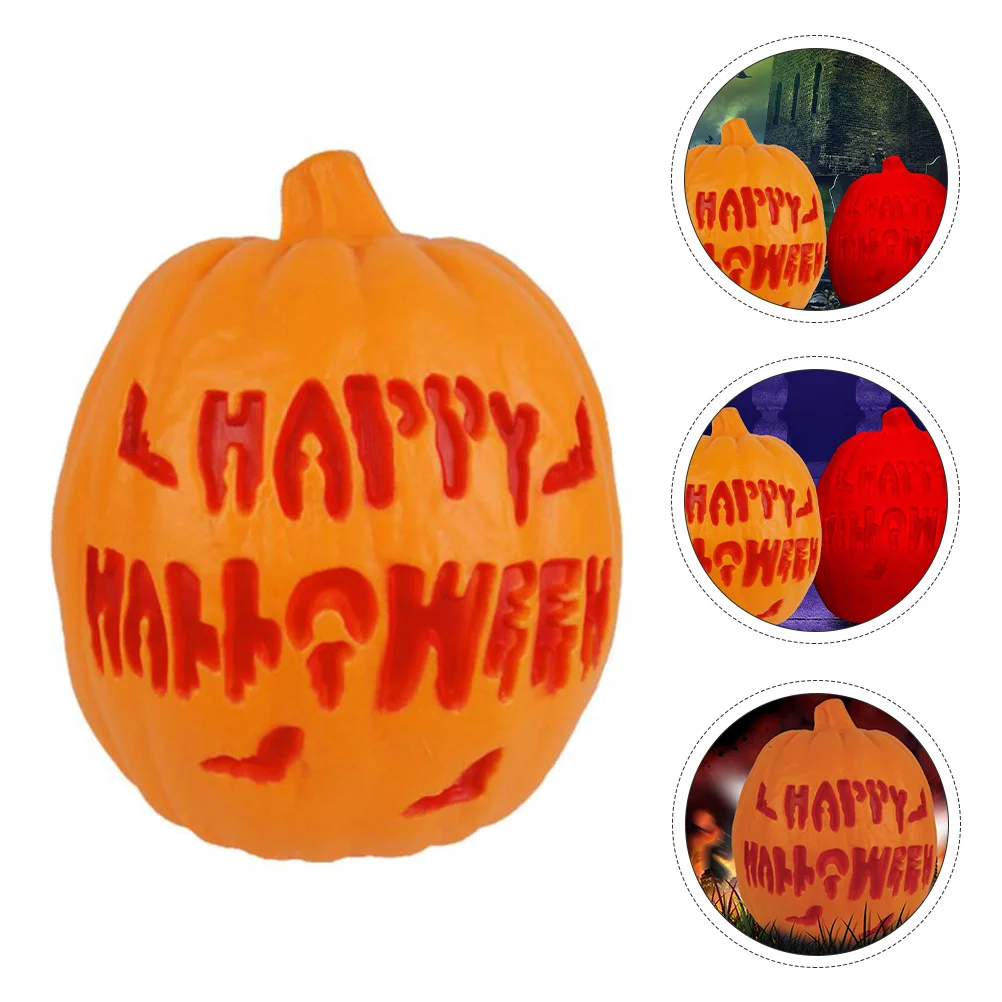

Halloween Carved Jack o Lantern Decor LED Glow Hollow Pumpkin Lamp in Dark Party Supplies KTV Festival Mood