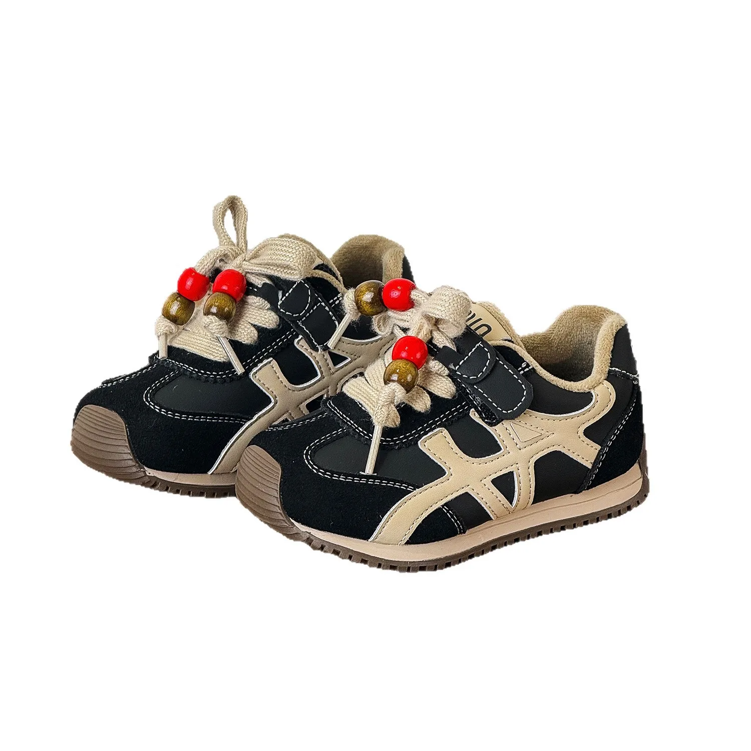 

Winter Children's Boys Girls Korean Version Beaded Velvet Lightweight Running Shoes Kid Toddler Leisure Walking Steady Shoes