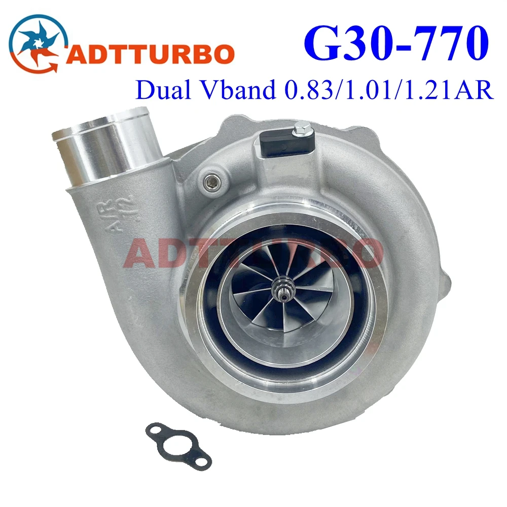 

G30-770 G-SERIES G30 770 58mm 880704-5005S 880704-5006S 0.83/1.01/1.21AR Dual V-Band Turbo Performance Turbine 475-770HP 2.0L-3.