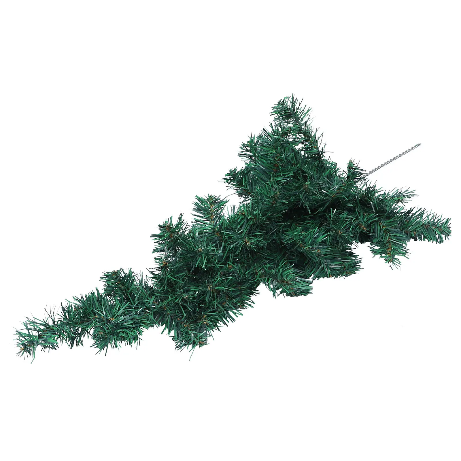 

1Pcs Simulated Christmas Tree Hanging Pendant Green PVC Iron Xmas Wall Decor Home Ornament Party Supply Decoration