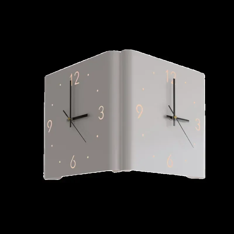 Double-Sided Wall Clock, Modern Home Living Room, Creative Wall Lamp, Yang Corner Clock, 2022 New