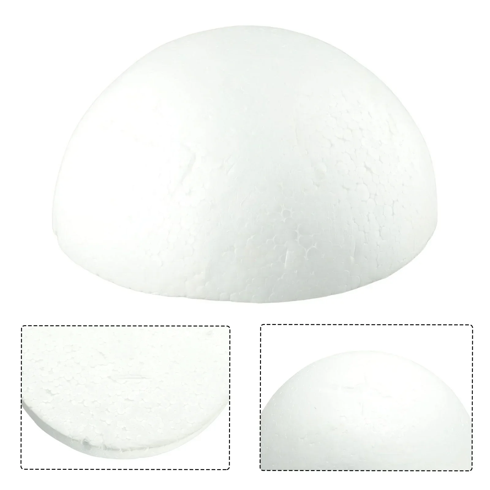 1pc palline di polistirene espanso semicircolare per bambini natalizi fai da te dipinte decorazioni per palline di fiori per feste di matrimonio 15cm/18cm/20cm/25cm