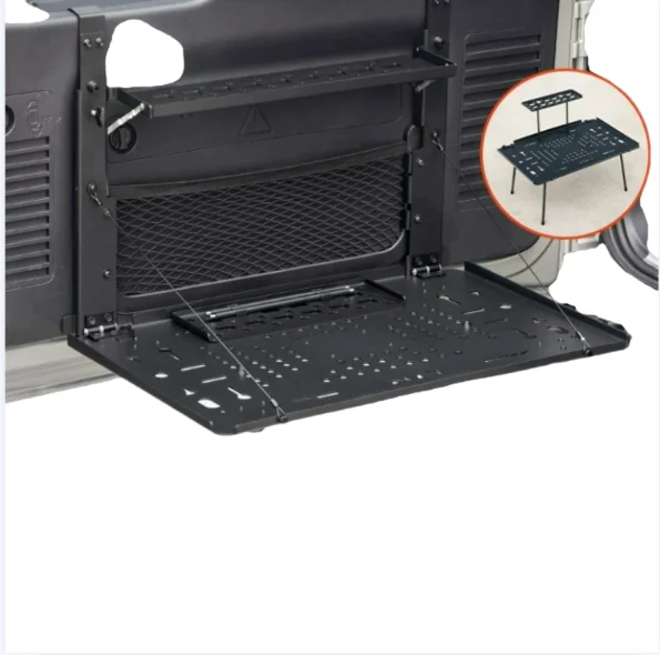 For Equation Leopard 8 Tailgate Storage Rack, Trunk Storage Rack, Aluminum Folding Table Board Modification Accessories