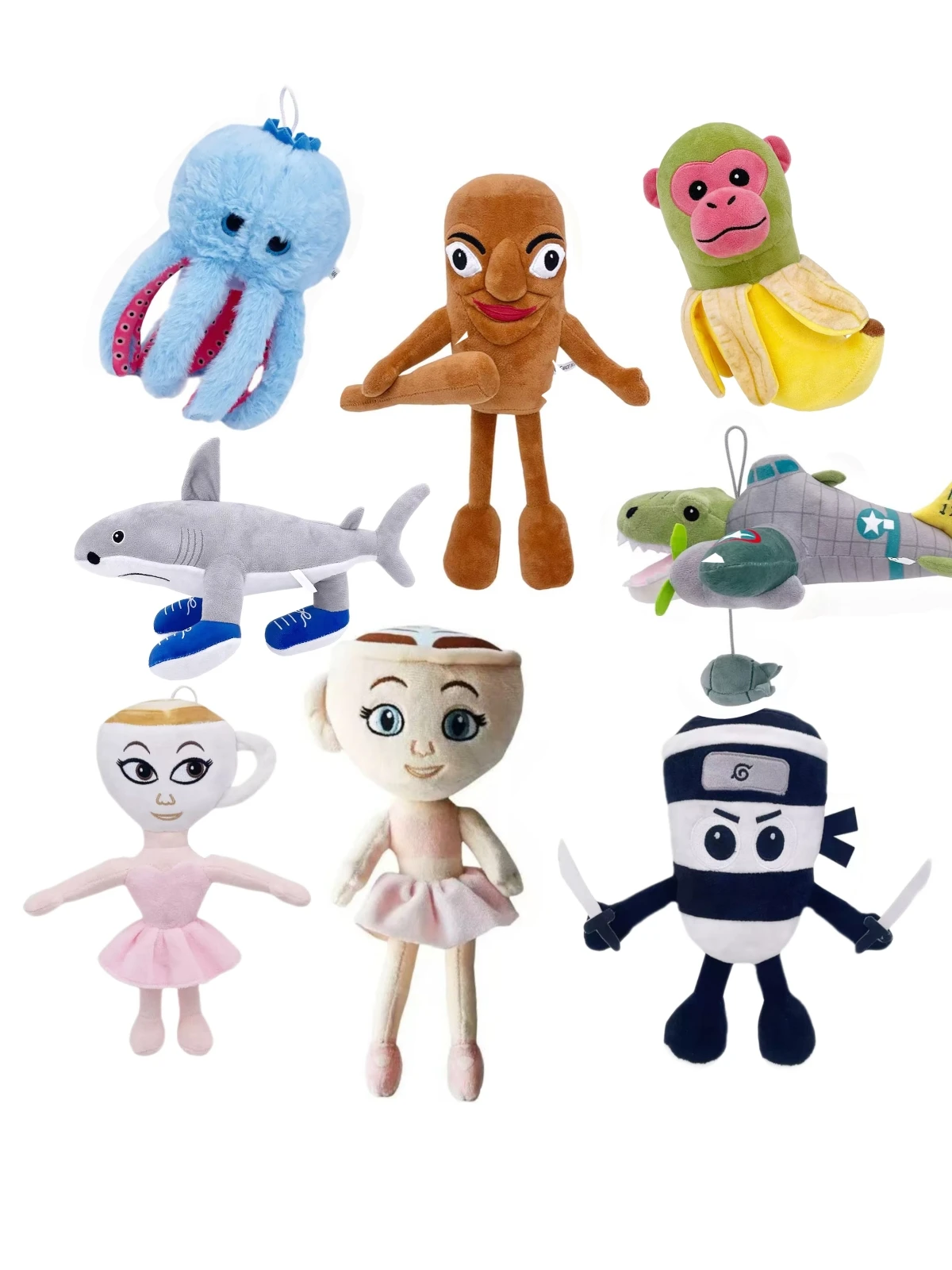 Tralalelo Tralala Italian Brainrot Tungtungtung Plush Doll Soft Stuffed Pillow Customizable Custom Toys