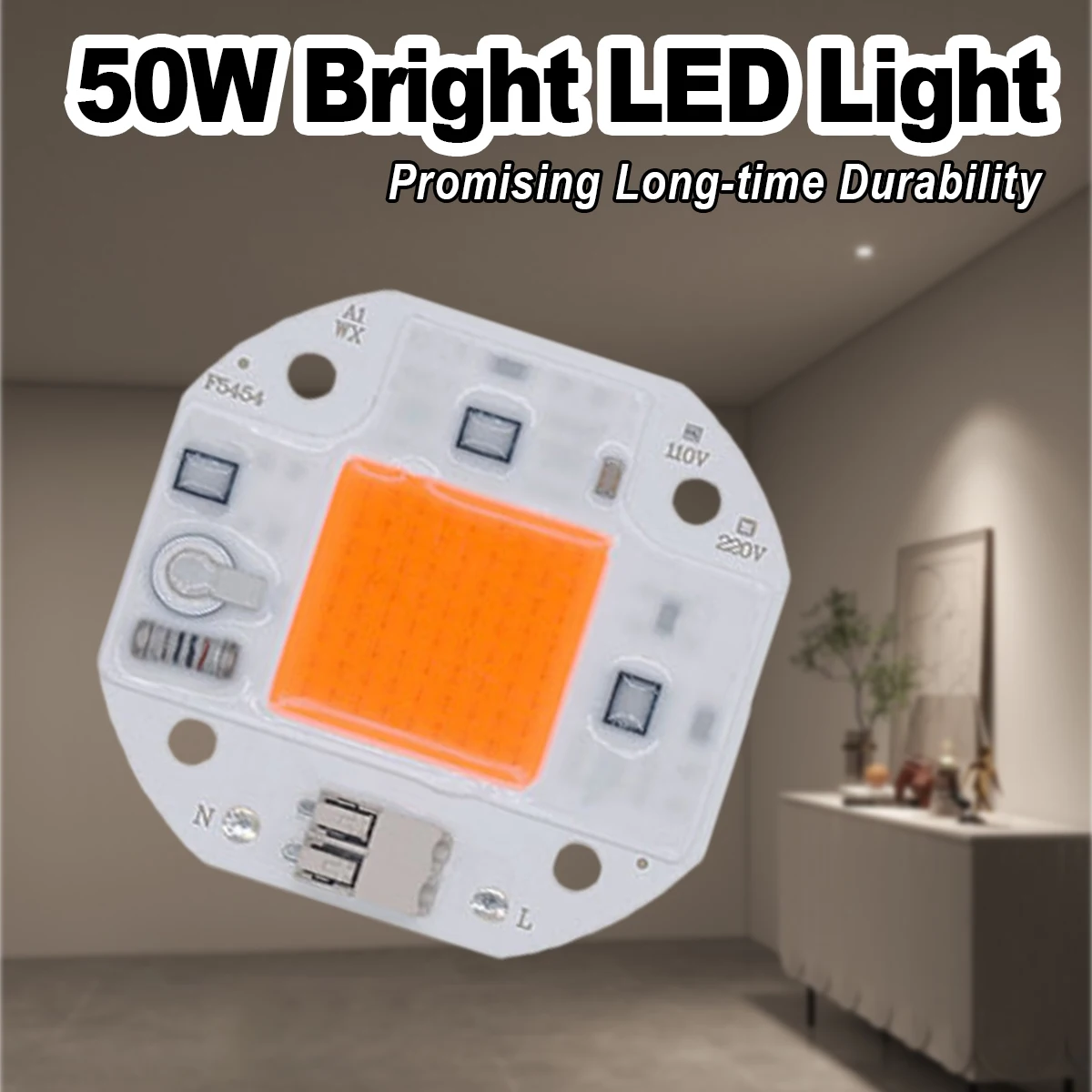 

50W 70W 100W Cob Led Chip 110V 220V Driver Smart Free Lamp Chips Ic Led110V Welding Beads Spotlight Diy Pcb Module Spectrum Full