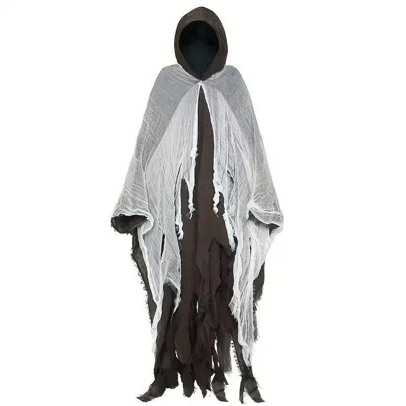 Halloween-Kostüm, Horror-Geist-Kleidung, Erwachsener, Zombie-Umhang, Zauberer-Robe, tragen Geheimraum, Tod, verkleiden sich, Kostüm-Umhang – Detail 13