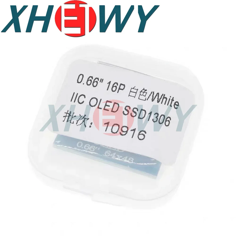 شاشة عرض LCD LED OLED مقاس 0.66 بوصة متوافقة مع WEMOS D1 MINI ESP32 64X48 شاشة 0.66 بوصة وحدة oled مقاس 0.66 بوصة IIC I2C