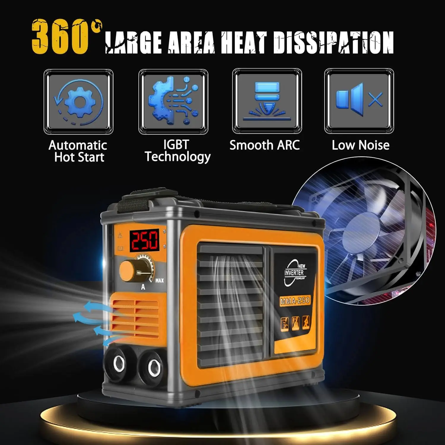 Corotc Super Portable MMA-250A Mini Digital Welding Machine 120A 220V DC Motor New Condition 2025 Hot Selling Item