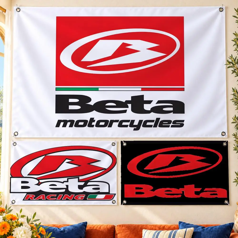 Betas Racing Flags Aesthetic Room Decor Wall Hanging For Bedroom Dorm Gaming Room And Parties