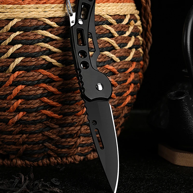 Mini Folding Knife Outdoor Stainless Steel Pocketknives Portable EDC Keychain Pocket Knife Outdoor Camping Meat Cleaver