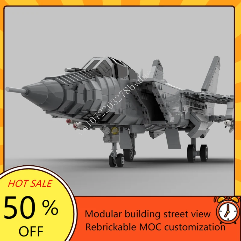 2628 ชิ้น โมเดลประกอบเอง 1:35 รุ่น MiG-31 Foxhound สงครามอวกาศ ชุดประกอบยานอวกาศ ต่อสู้ ของเล่นเสริมพัฒนาการ ของขวัญ