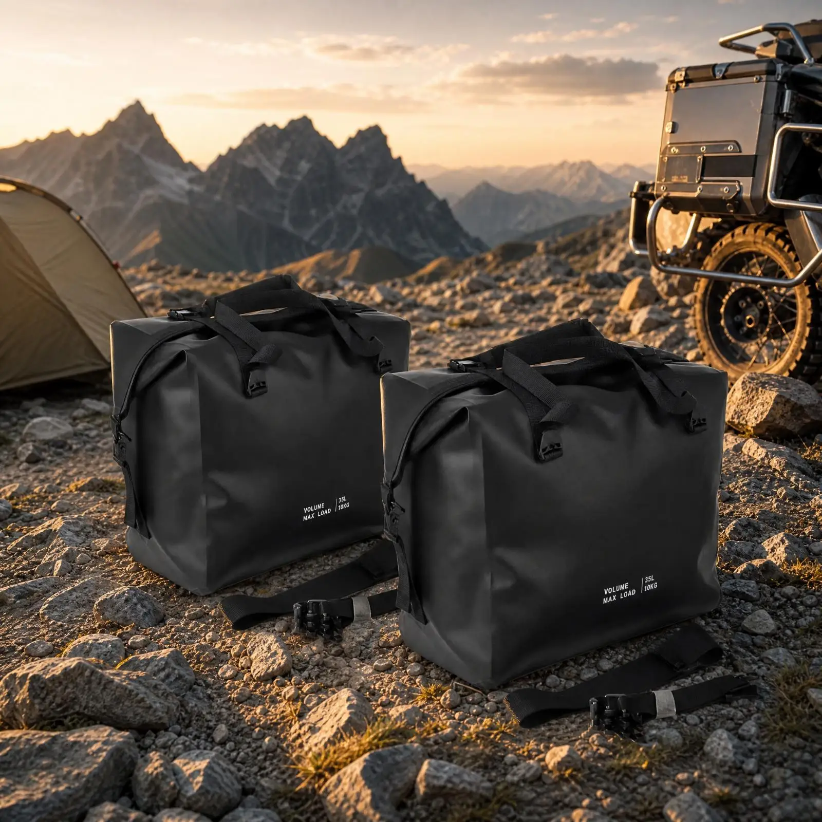 Pannier Inner Bag Water-Resistant Motorcycle Aluminum-Case Inner Bag for German Motorcycle Brand GS Owners, Campers, Camping,