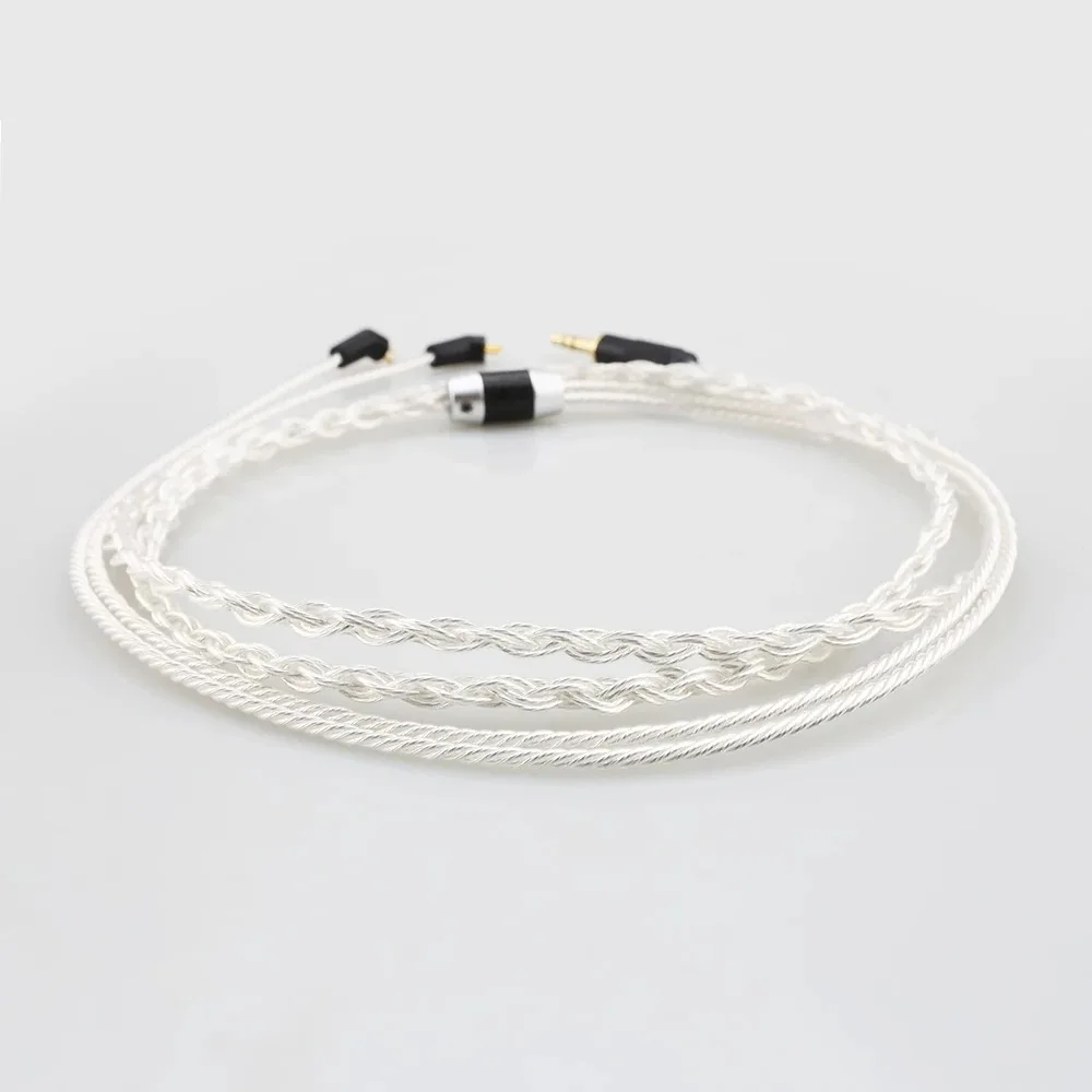 1 Meter 8-core Silver-plated Upgrade Cable 4.4 Is Suitable for ER4P, ER4B, ER4S and ER4PT Headphone Cables