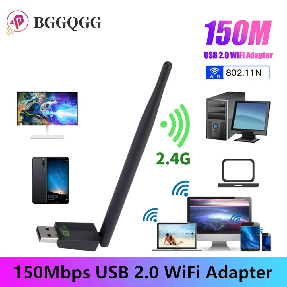 

Мини USB Wi-Fi адаптер BGGQGG, 150 Мбит/с