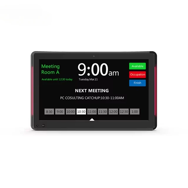 

LCD Touch Screen POE Power Interactive Wall Mount Meeting Room Android Tablet LTE 10.1 Inch LED Light Bar