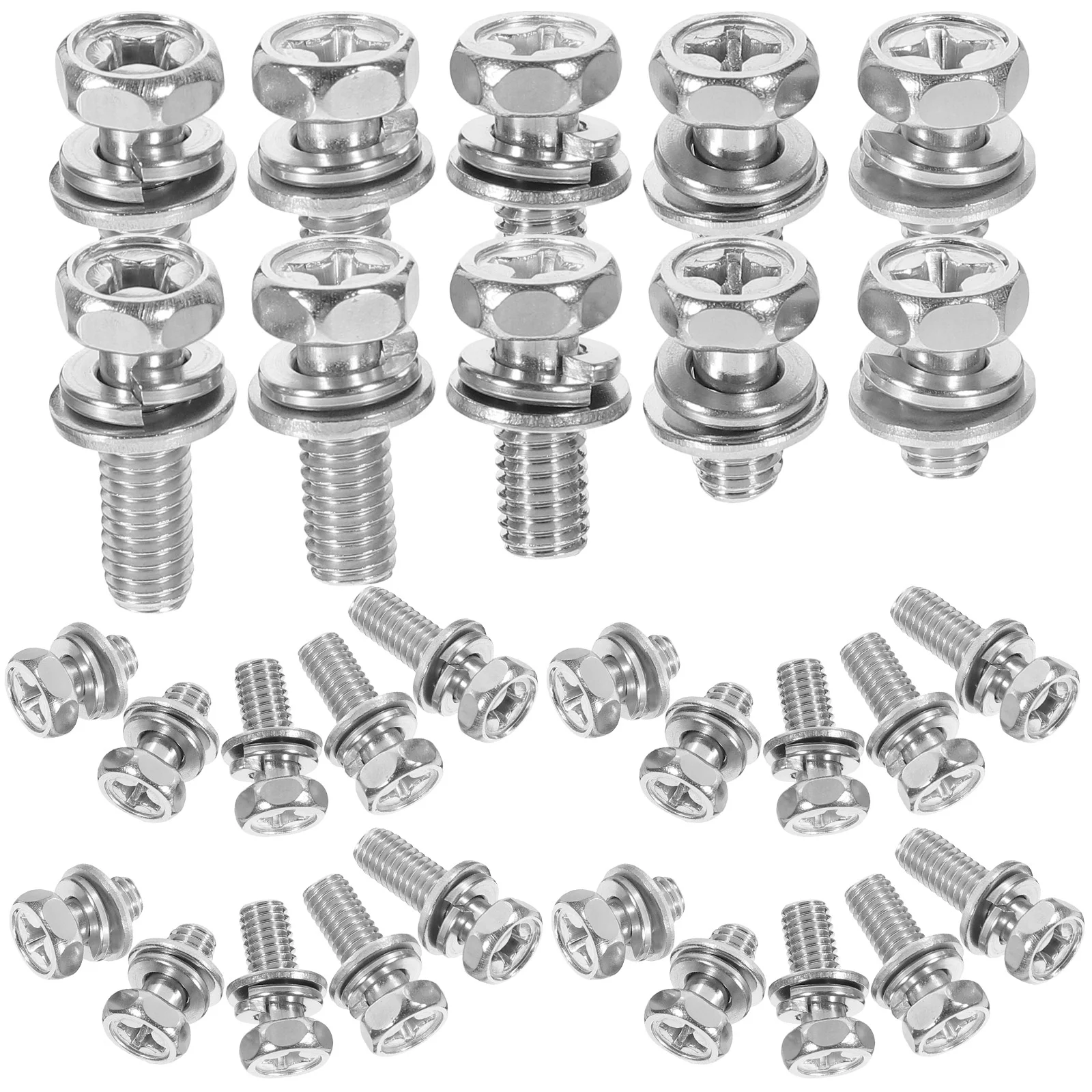 

Cross Recessed Bolt Terminals Bolts Stainless Steel and Nuts Motorcycle Screws Suite