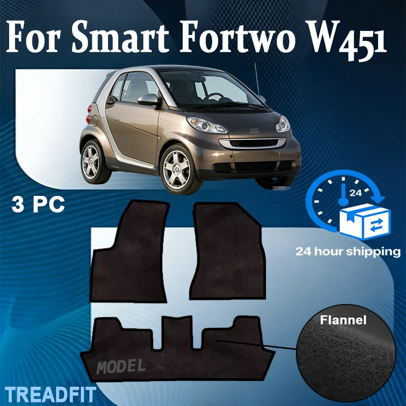 

Nylon Footpads For Smart Fortwo W451 2007~2013 2009 2010 2011 Car Floor Mats Rugs Panel Cover Cape Foot Pad Sticker Carpet