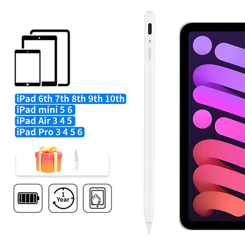 Metapen A8 iPad Pencil with Palm Rejection & Tilt