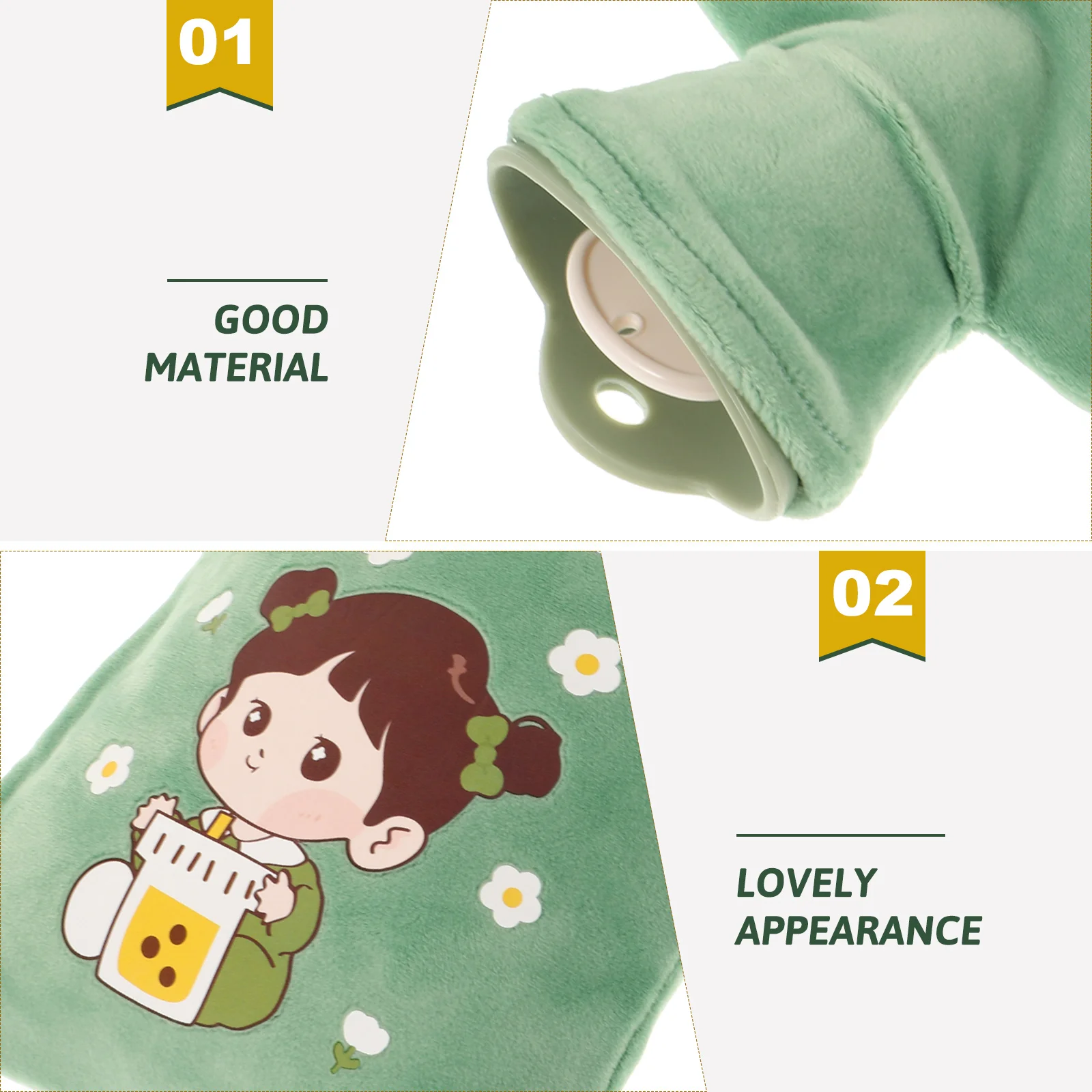 

1pc Hot Water Pouch Durable Portable Hand Warmer For Injection Bag Warm Hands Relief Pain Lightweight Simple Design