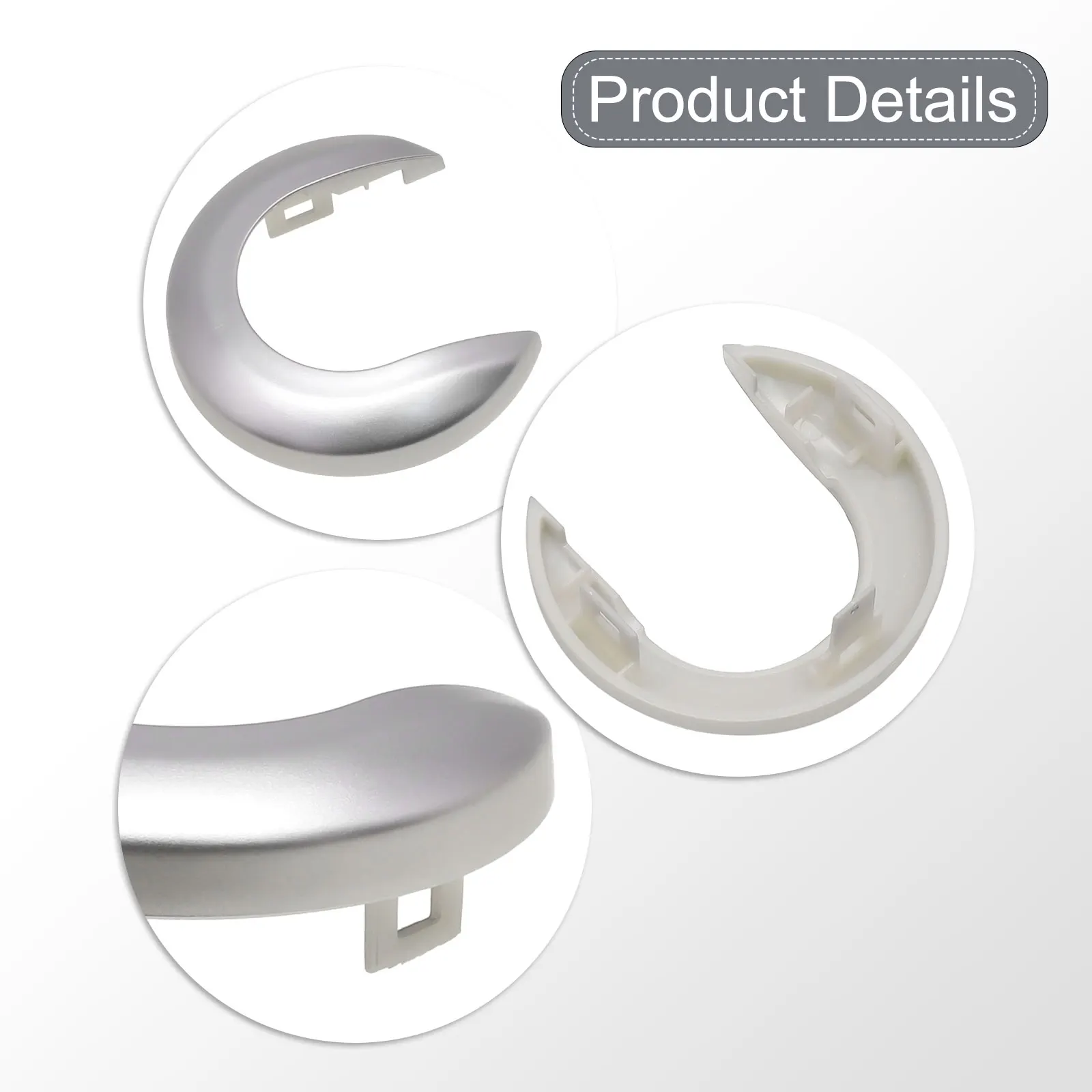 

Крышка ручки, внутренняя дверь, высококачественная практичная замена, установка, серебристый, износостойкий для Tiida 80682-EL000