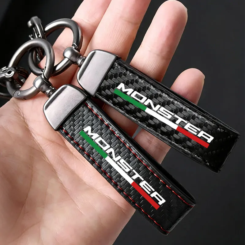Motorcycle Keychain Holder Keyring For Ducati Monster S2R / S4R S4RS Monster 796 /1100 Key Chains Lanyard Bijoux Gifts Cars Key