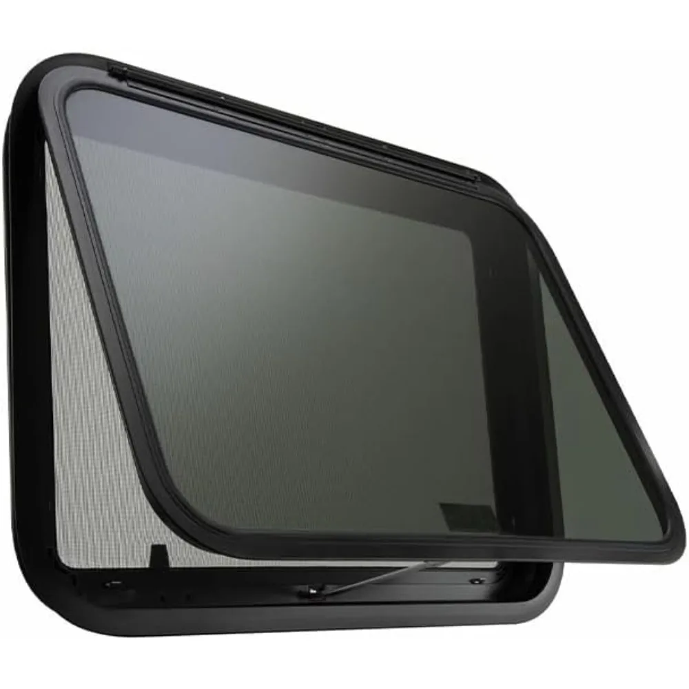 نافذة خروج الطوارئ RV - 30 عرضًا × 20 مرتفعًا، مع حواف وشاشة، معتمدة من وزارة النقل #1