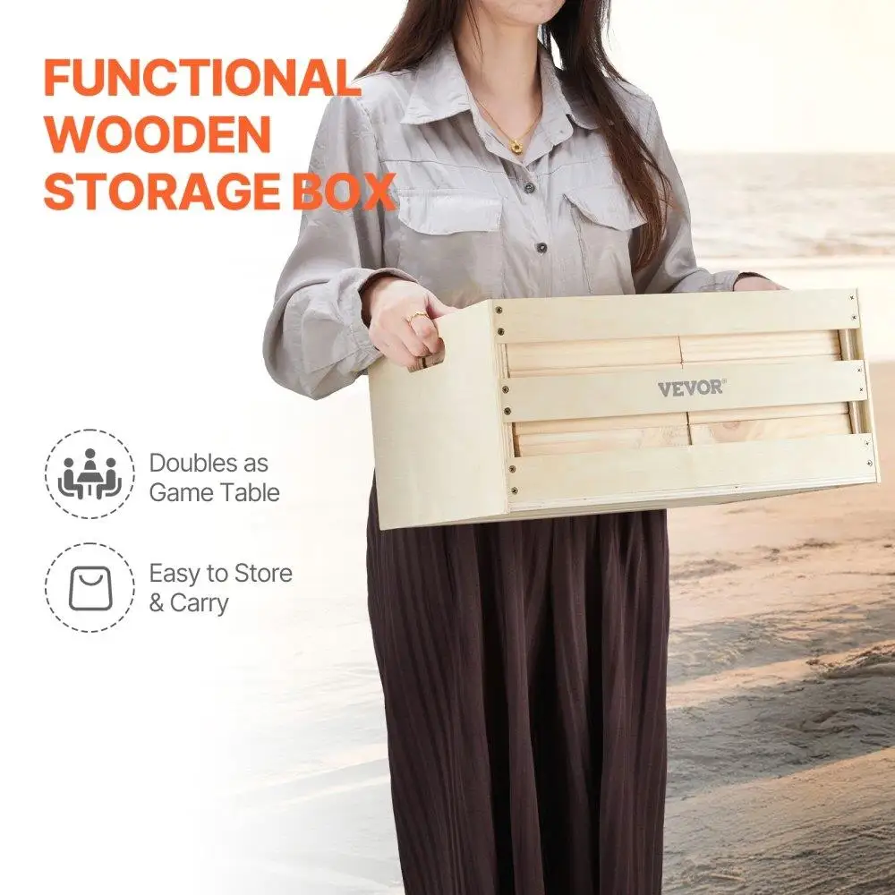 60 บล็อกยักษ์ไม้ Tumble เกมไม้สน Tower บล็อกของเล่น