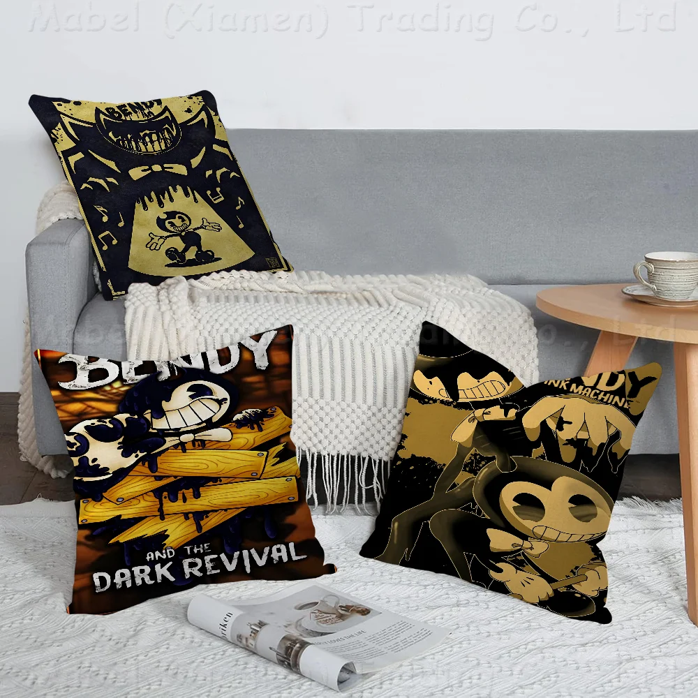 

B-Bendy A-And The L-Ink M-Machine 45*45cm Cushion Cover Pillow Cover Decor Pillowcase Home Pillowcase For Couch Pillow