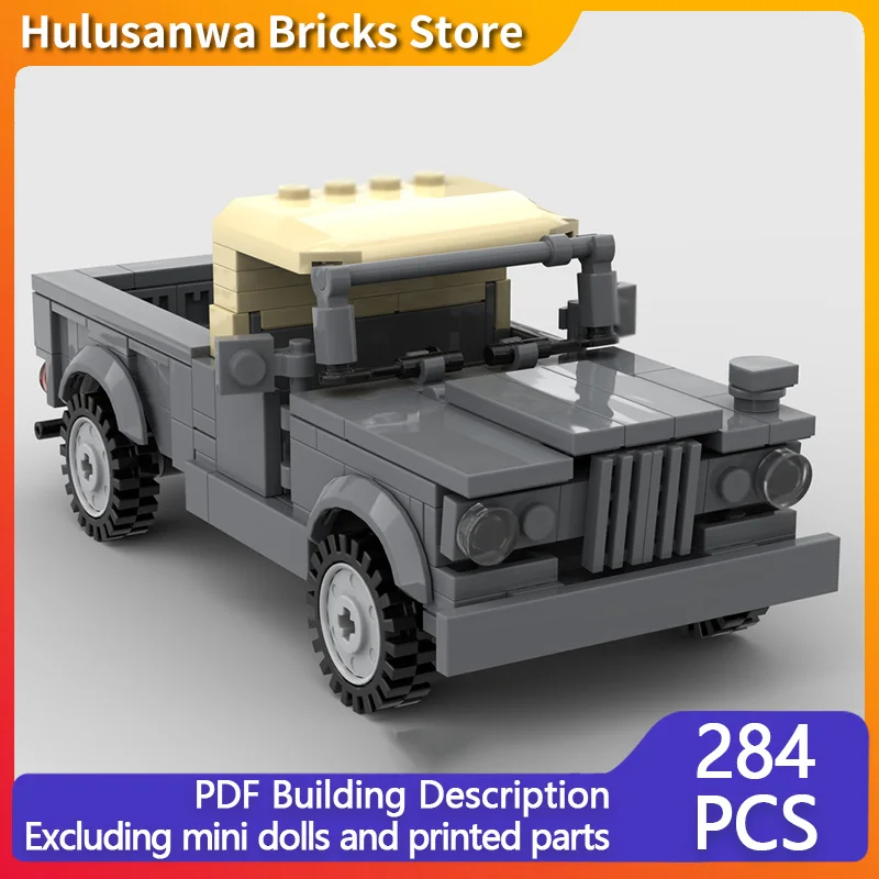 

M715 Military Pickup Truck Model MOC Building Bricks War Equipment Modular Technology Gifts Holiday Assemble Children Toys Suit