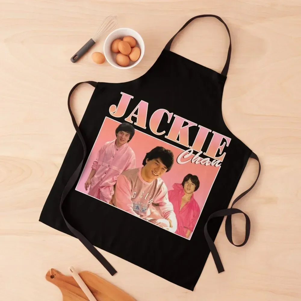 

Jackie Chan Pink Classic Apron For Man Kitchen Tools Ladies men Apron