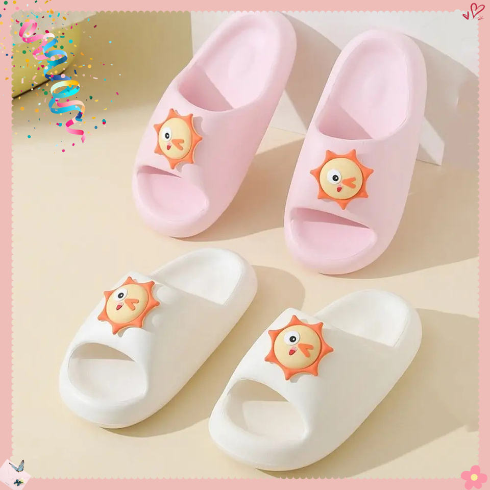 Fashion Soft Soled Platform Slippers Anti Slip EVA Shoes Slippers Women Casual Cartoon Sun Slides Sandals Summer