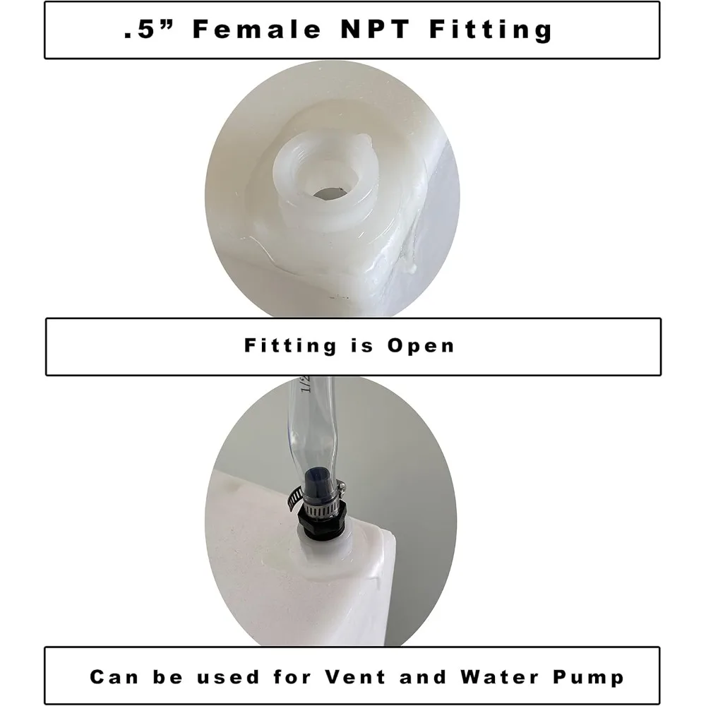 T-4000 |   Un (1) réservoir d'eau douce RV de 40 gallons, eau grise