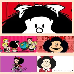 Cartoon Mafalda Mousepad Large Gaming Compute Gamer PC Keyboard Mouse Mat