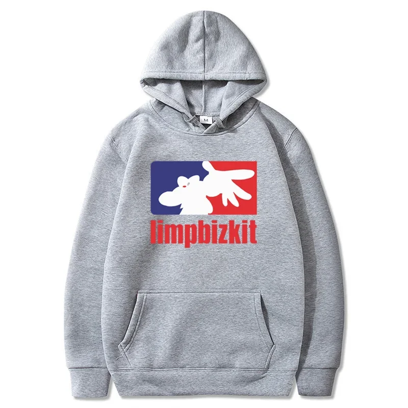 Limp Bizkit Pattern Printed Hoodie Street Outdoor Versatile Loose Hoodie Limp Bizkit Ban | Perfect Gift Pullover Hood Trendy Ban