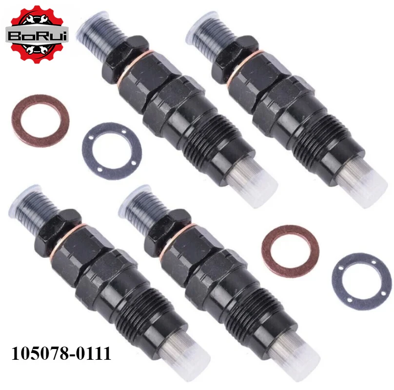

1/4pcs New Diesel Fuel Injector 105078-0111 for Mazda Bravo 2.5L WL / WL-T & Ford Courier WLT 2.5L Vehicles