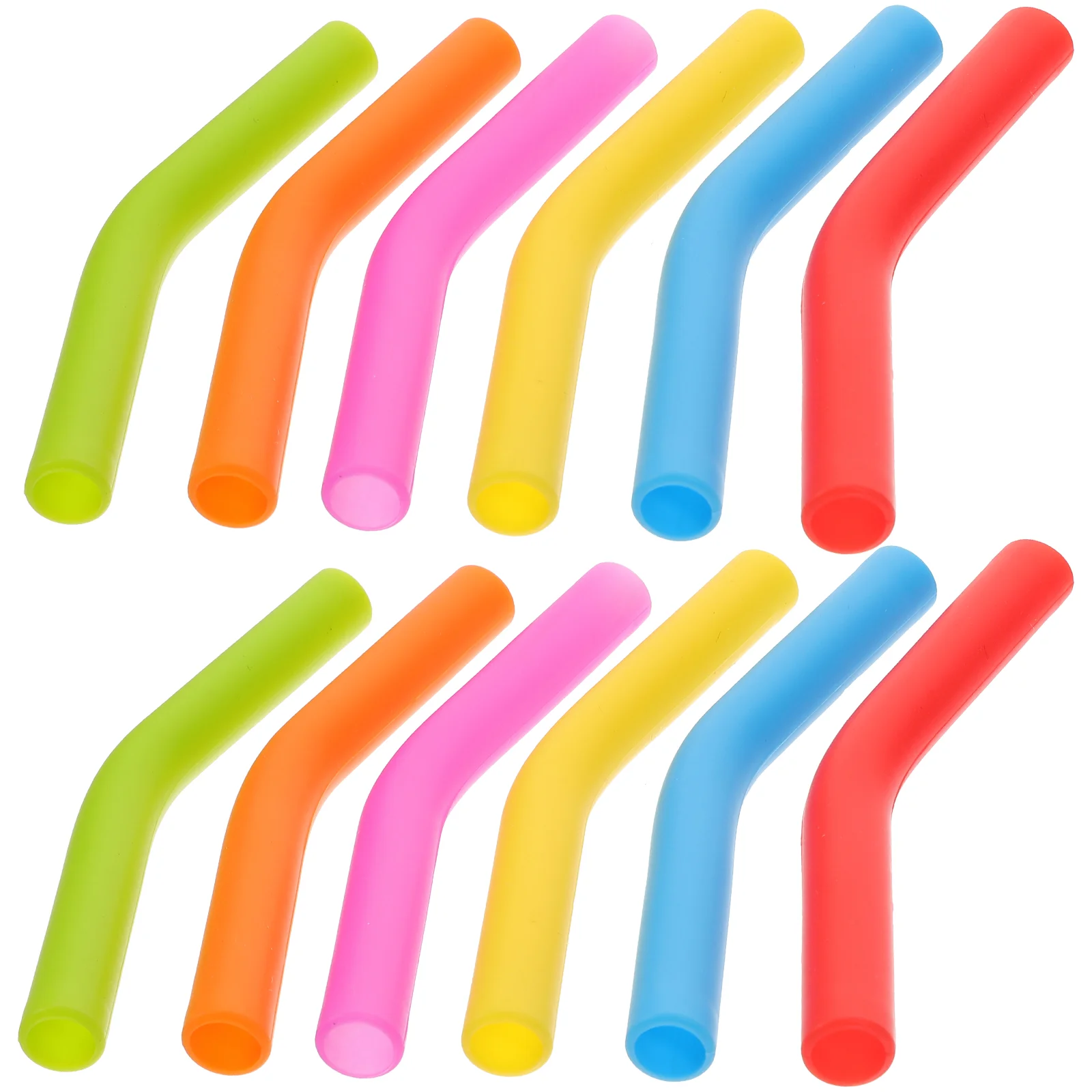 24 Pcs Tumblers Stainless Steel Straw Cover Straws Drinking Tip Splitter for Metal Tips Silicone