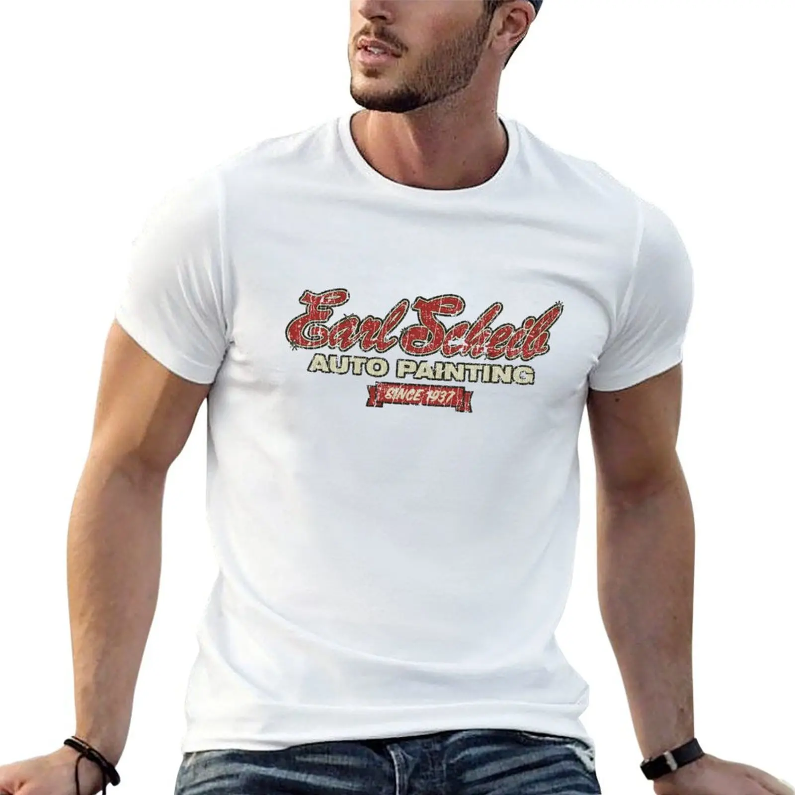 Earl Scheib T-Shirt sports fans topping mens graphic t-shirts anime