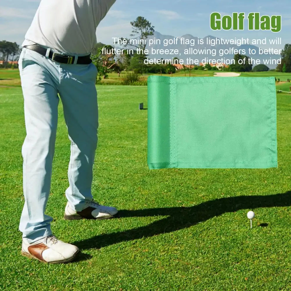 Golf Flag Nylon Golf Target Flag With Tube Pin Flags Inserted Putting Golf Flagstick For Indoor Outdoor Backyard Garden Yard