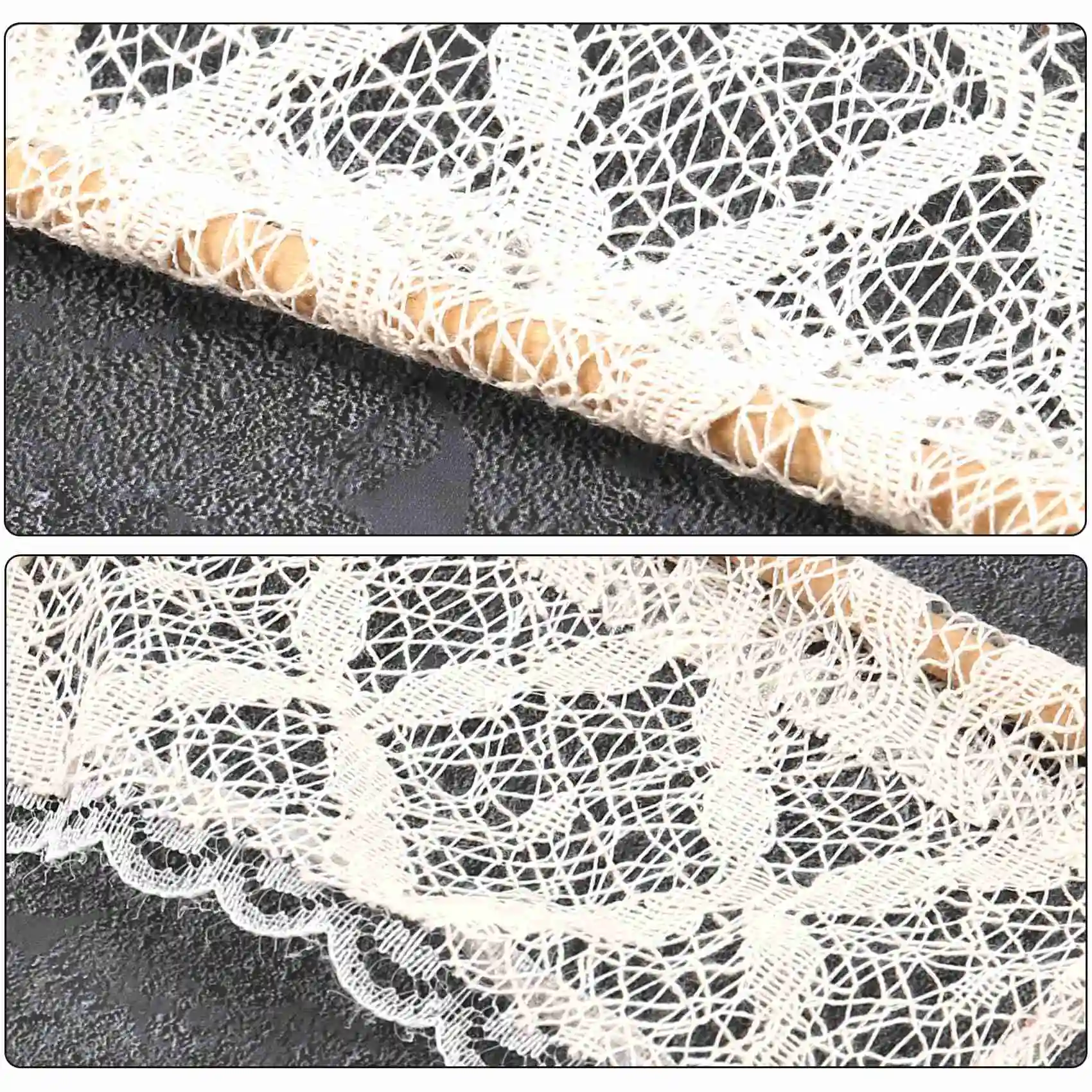 

Dollhouse Curtains Miniature Furniture Accessories Window Valance with Rod 1:12 Scale Beige