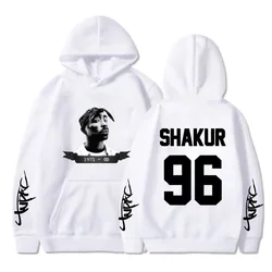 2Pac Hoodie Hip Hop Pullover Hip Hop Hoodie Women's Tops Men's Jacket Rap Long Sleeve Men's Rap Pattern New Hoodie