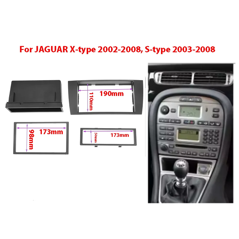 

Car Radio Fascia Panel Frame Kit for JAGUAR X-type 2002-2008 S-type 2003-2008