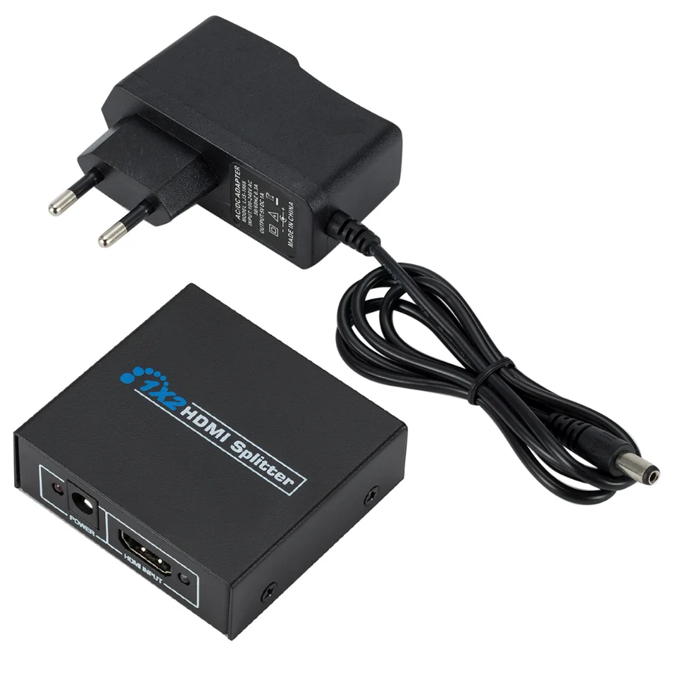HDMI-compatible Splitter 1 In 2 Out HDCP HD 1080p Video HDMI Switcher Adapter For PS4 Laptop Monitor TV Box Projector