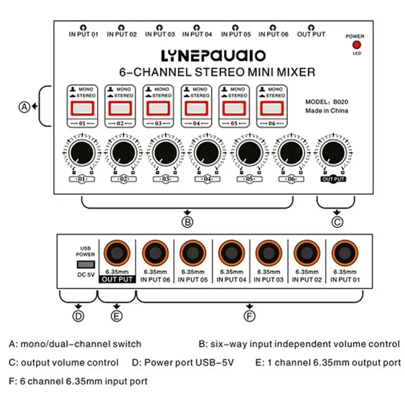 

Модный ~ мини 6-канальный стереомикшер, миксер для музыкальных инструментов, электрическая паяльная трубка, электронное пианино, уличные музыкальные инструменты