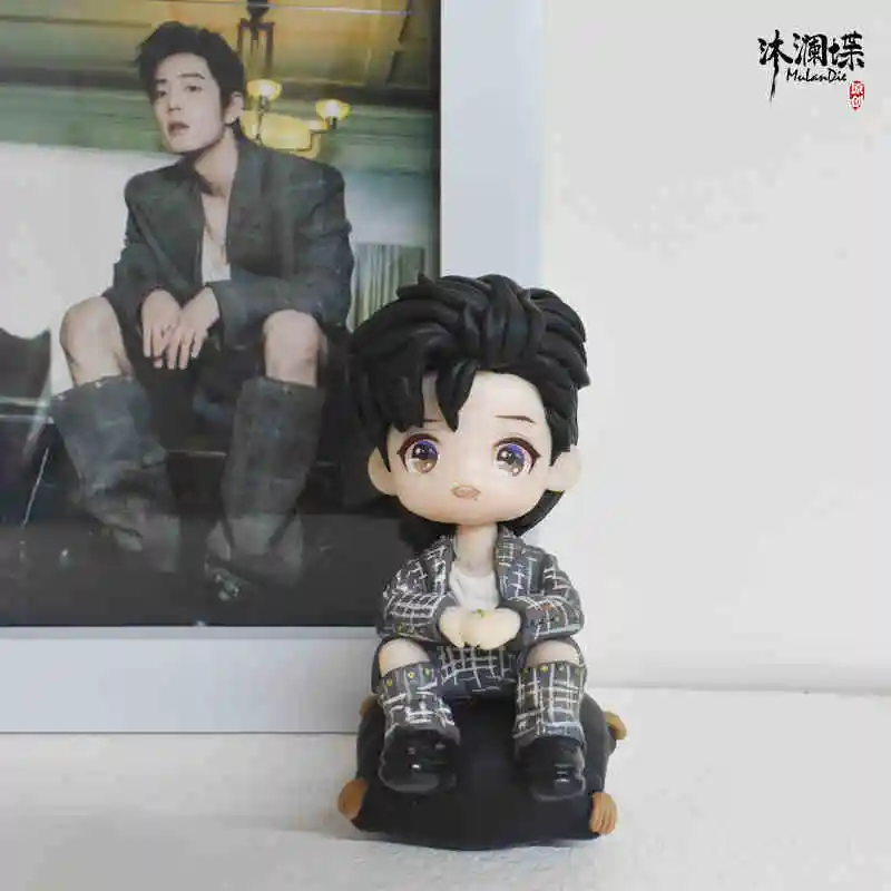 Idol Star  Xiao Zhan Wang Yibo Fashion Costume Suit Figurine  PVC Action Anime Figure Statue Doll Model Toys For Kids Gifts