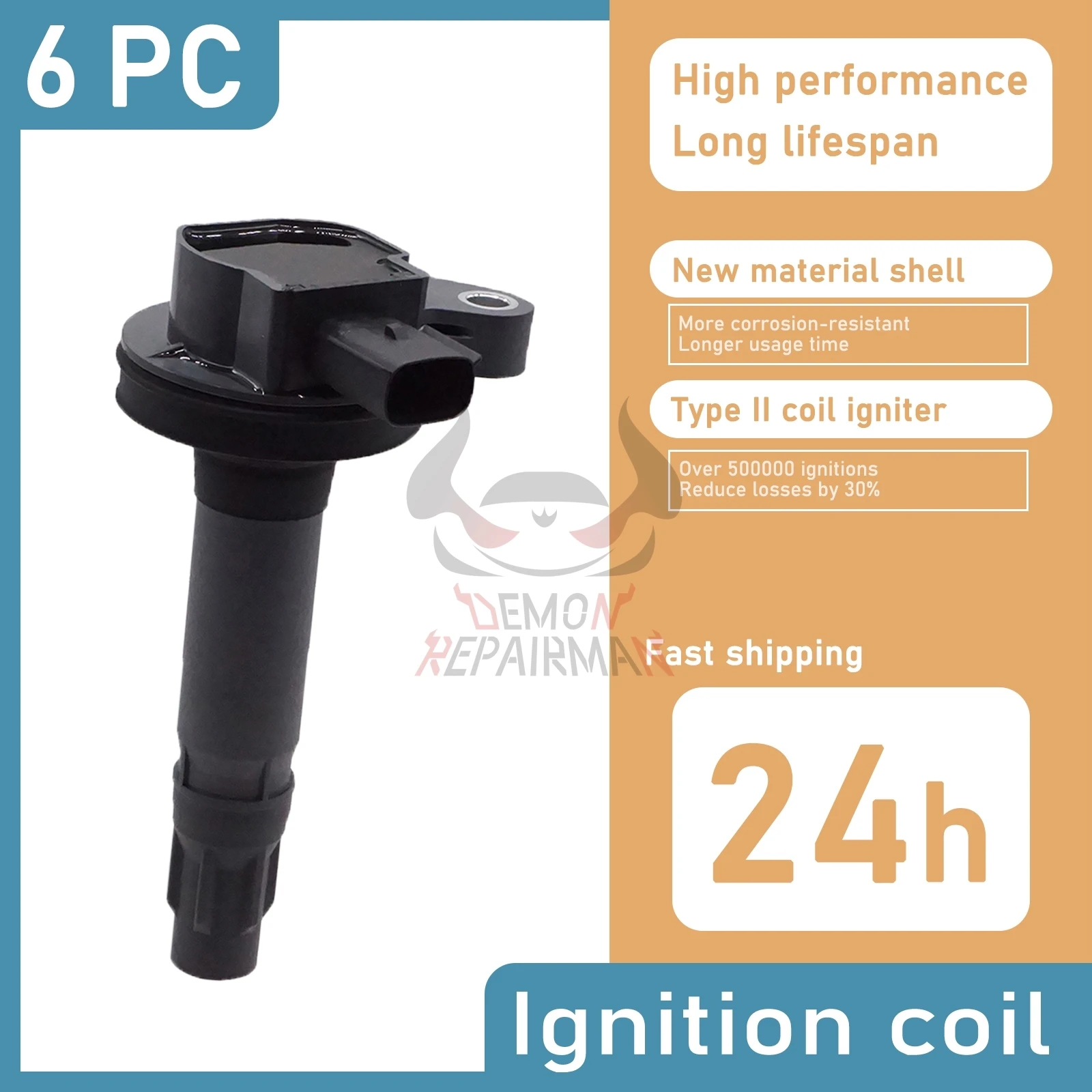 

6PCS DG520 7T4Z12029E UF553 Motorcraft Ignition Coil DG-520 7T4Z-12029-E For Ford 07-13 Lincoln Mercury 3.5/3.7L GN10237 UF595