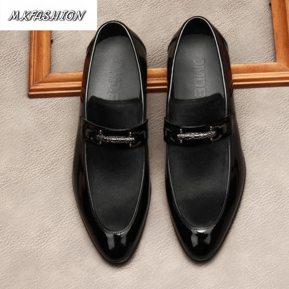 Men Genuine Leather Oxford Shoes Breathable Pointed Toe Business Formal Dress Shoes Low Top Spring Summer